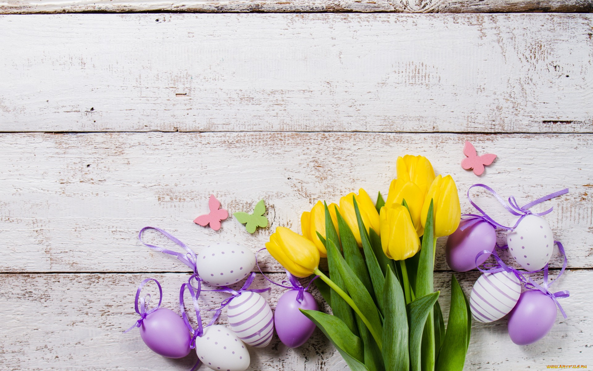 , , tulips, easter, eggs, flower, yellow